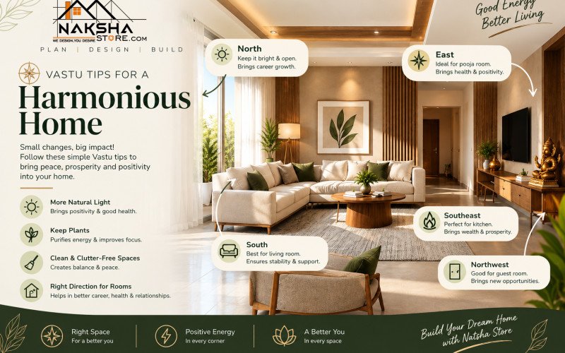 Vastu Tips for a Harmonious Home – Bring Positive Energy & Prosperity